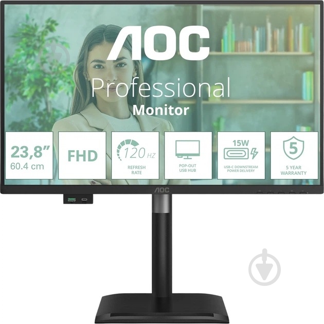 Монитор AOC 23,8" (24P4U) - фото 1 Монитор AOC 23,8" (24P4U) - фото 1
