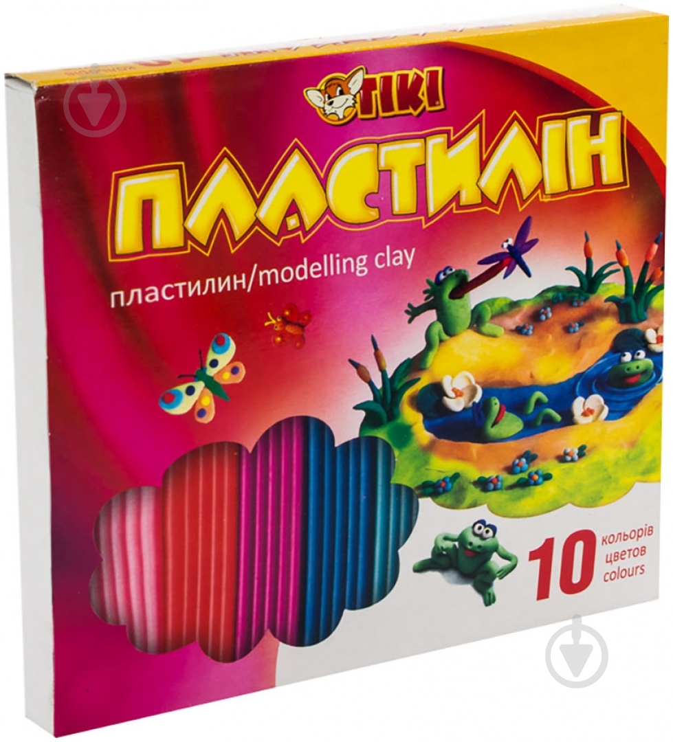 Пластилин 52114-ТК 10 цветов Тікі - фото 1 Пластилин 52114-ТК 10 цветов Тікі - фото 1