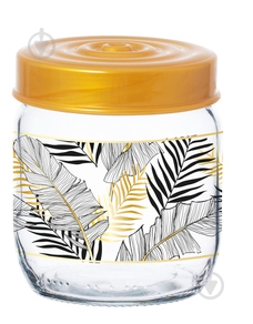 Банка для сыпучих Herevin Gold Leaf 425 мл - фото 1