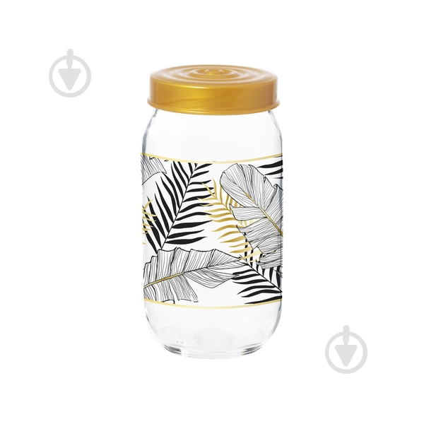 Банка для сыпучих Herevin Gold Leaf 1 л - фото 1