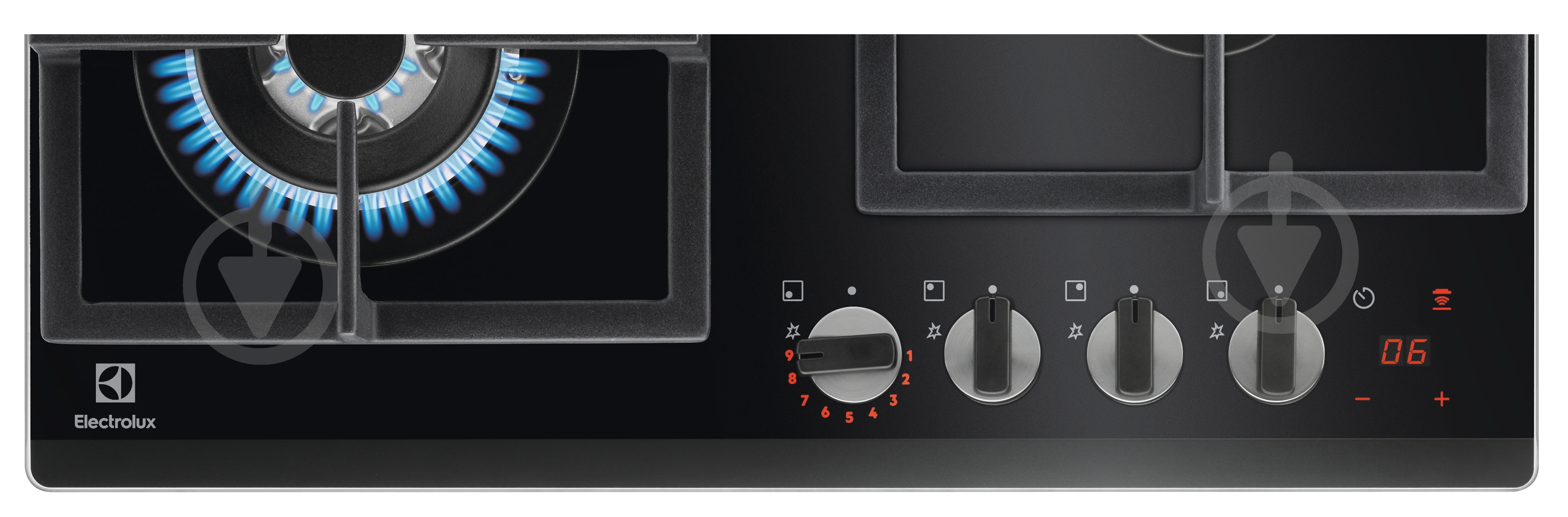 Варочная поверхность газовая Electrolux GPE365YPB - фото 2 Варочная поверхность газовая Electrolux GPE365YPB - фото 2