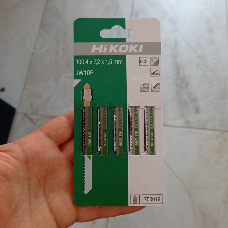 Пилка для електролобзика Hitachi JW10R 5 шт. 750019 - фото 4