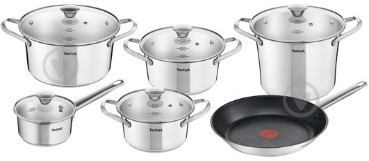 Набор кастрюль Tefal Simpleo 11 предметов B815SB74 - фото 2 Набор кастрюль Tefal Simpleo 11 предметов B815SB74 - фото 2