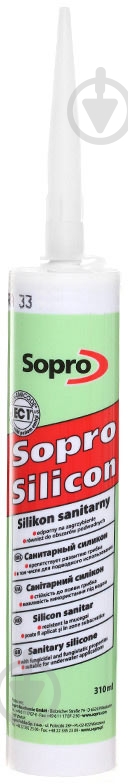 Герметик силіконовий Sopro 33 юрский бежевий 310 мл - фото 1 Герметик силіконовий Sopro 33 юрский бежевий 310 мл - фото 1