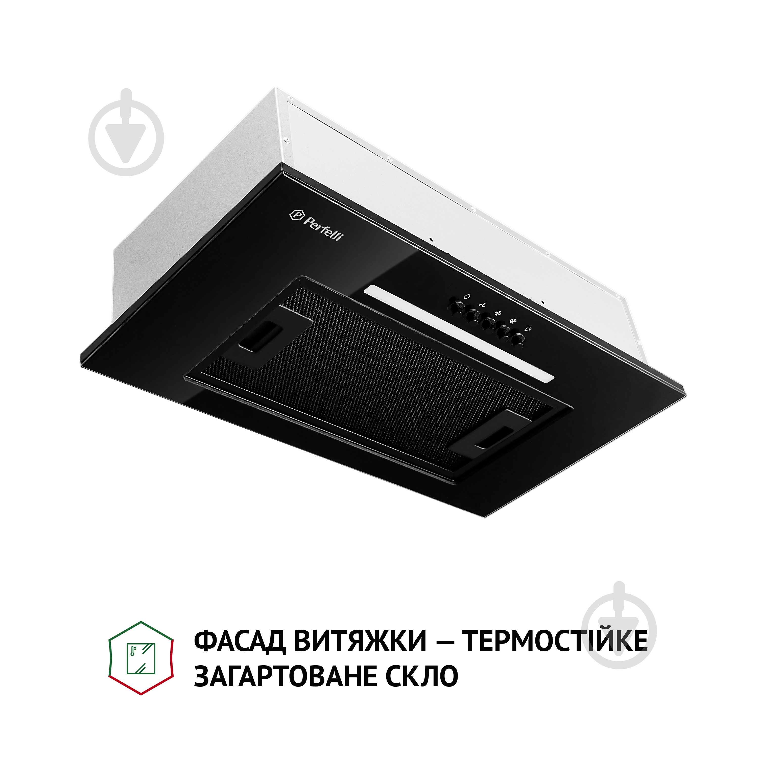 Витяжка Perfelli BI 5256 BL 700 LED повновбудовувана - фото 2