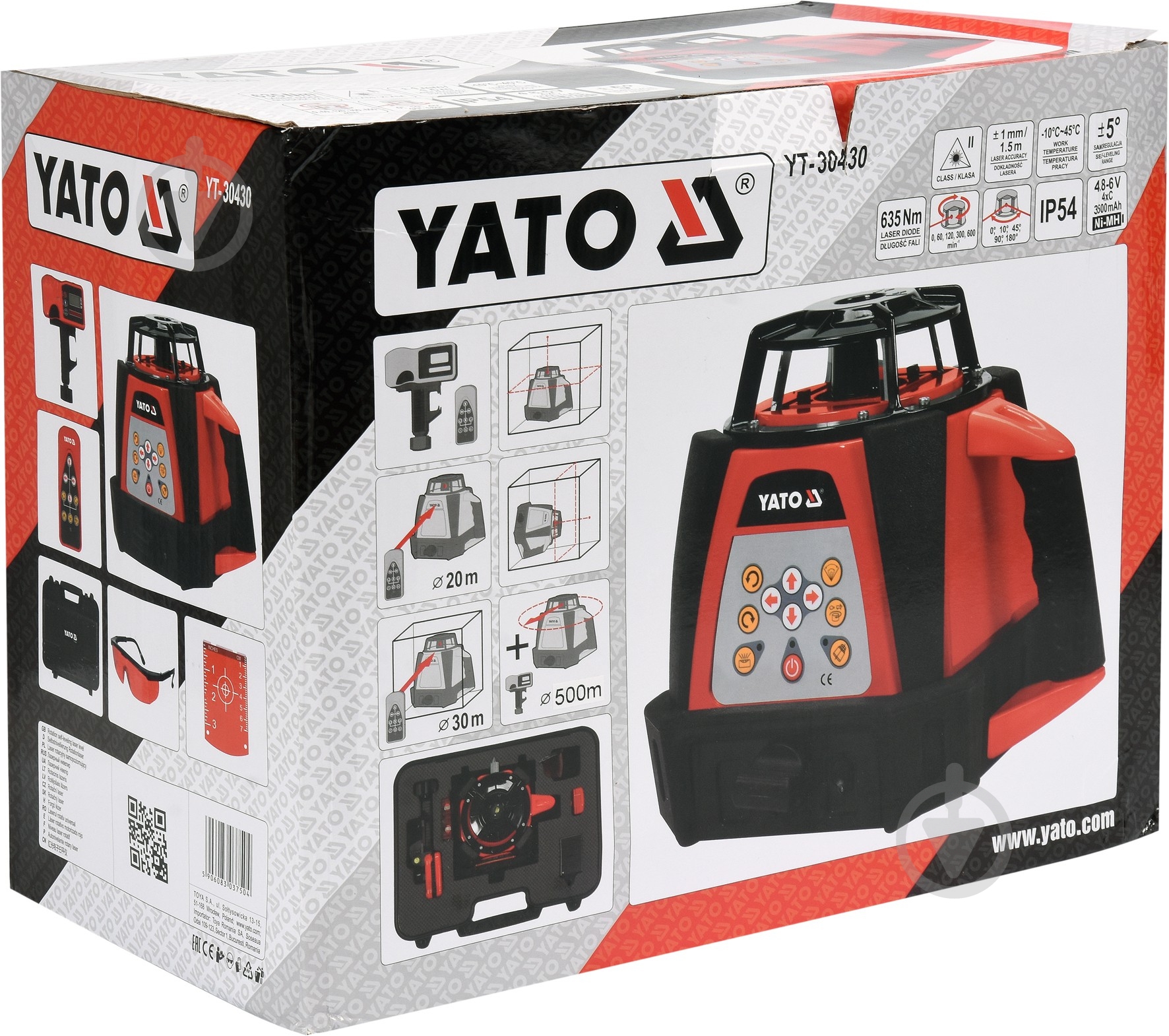 Нивелир лазерный YATO YT-30430 - фото 3 Нивелир лазерный YATO YT-30430 - фото 3