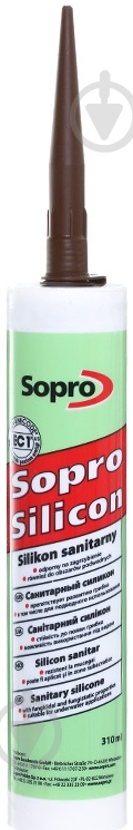 Герметик силіконовий Sopro 59 коричневий 310 мл - фото 1