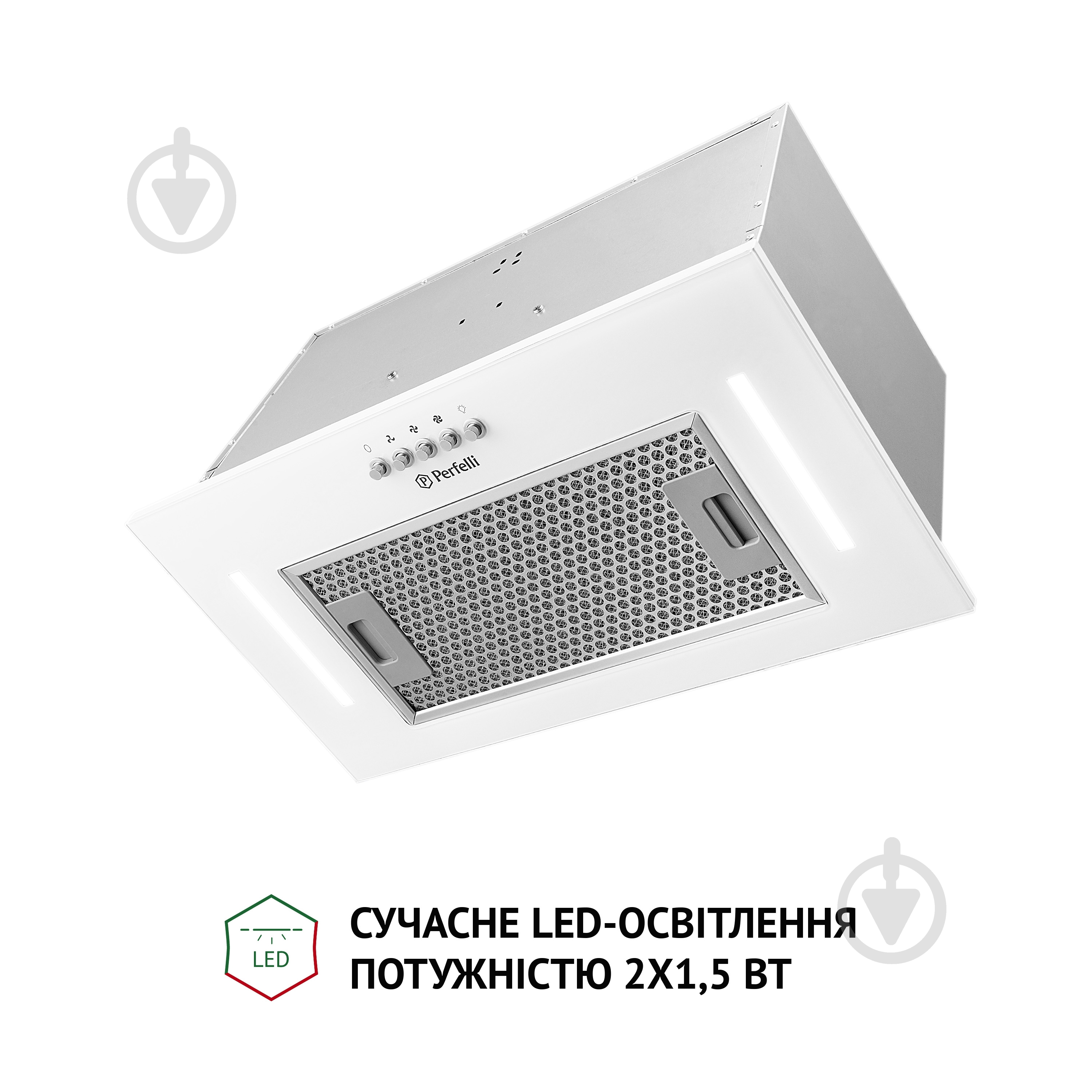 Витяжка Perfelli BI 5684 WH 1000 LED повновбудовувана — фото 3