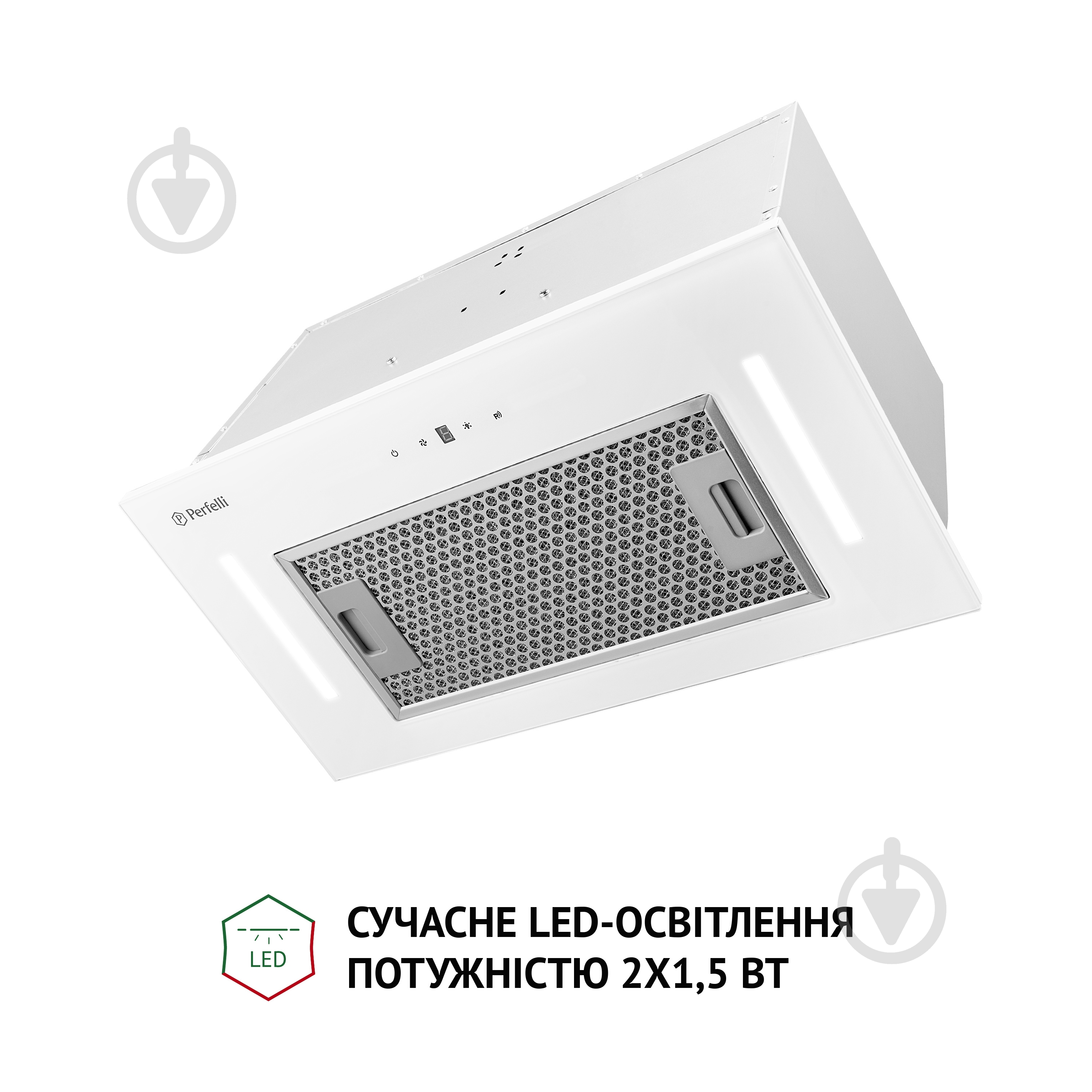 Витяжка Perfelli BIS 5684 WH 1000 LED повновбудовувана — фото 3