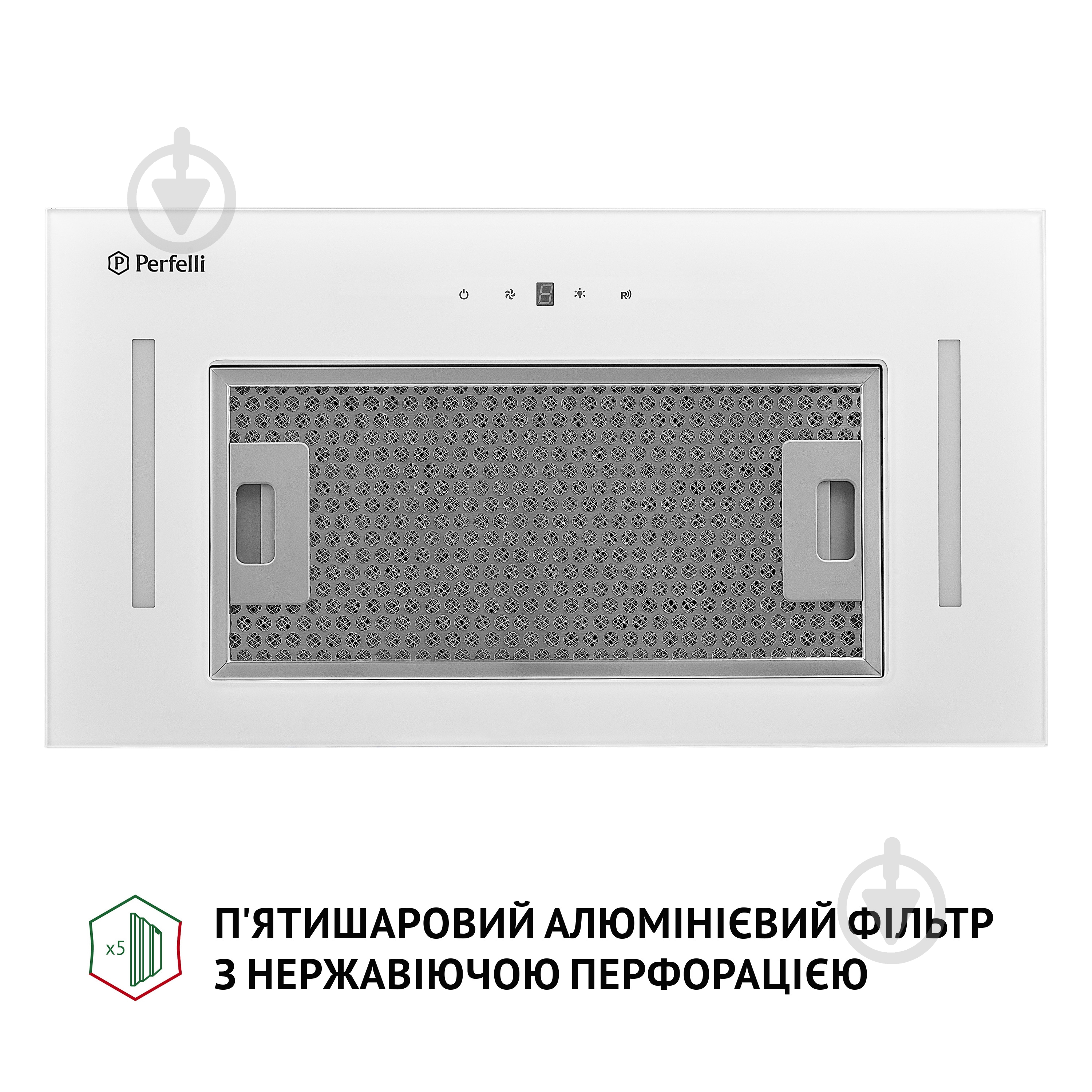 Витяжка Perfelli BIS 5684 WH 1000 LED повновбудовувана — фото 4