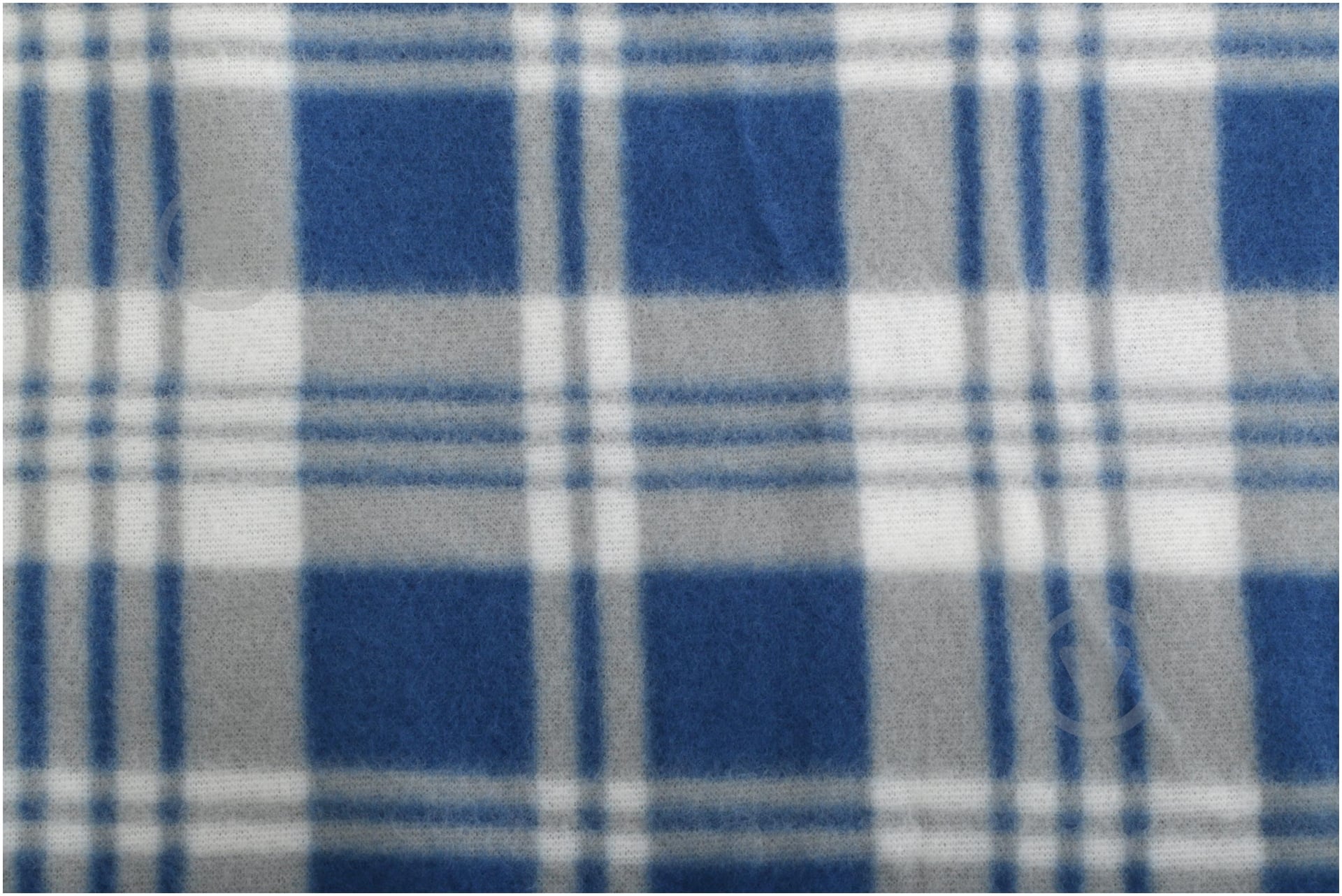 Плед 150x180 см синий с серым - фото 3