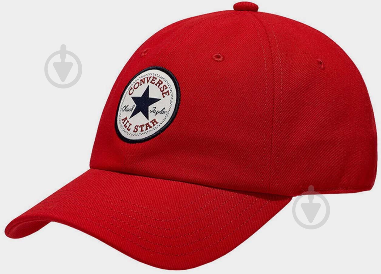 Кепка Converse CHUCK TAYLOR ALL STAR PATCH BASEBALL HAT 10022134-610 OSFA красный - фото 1