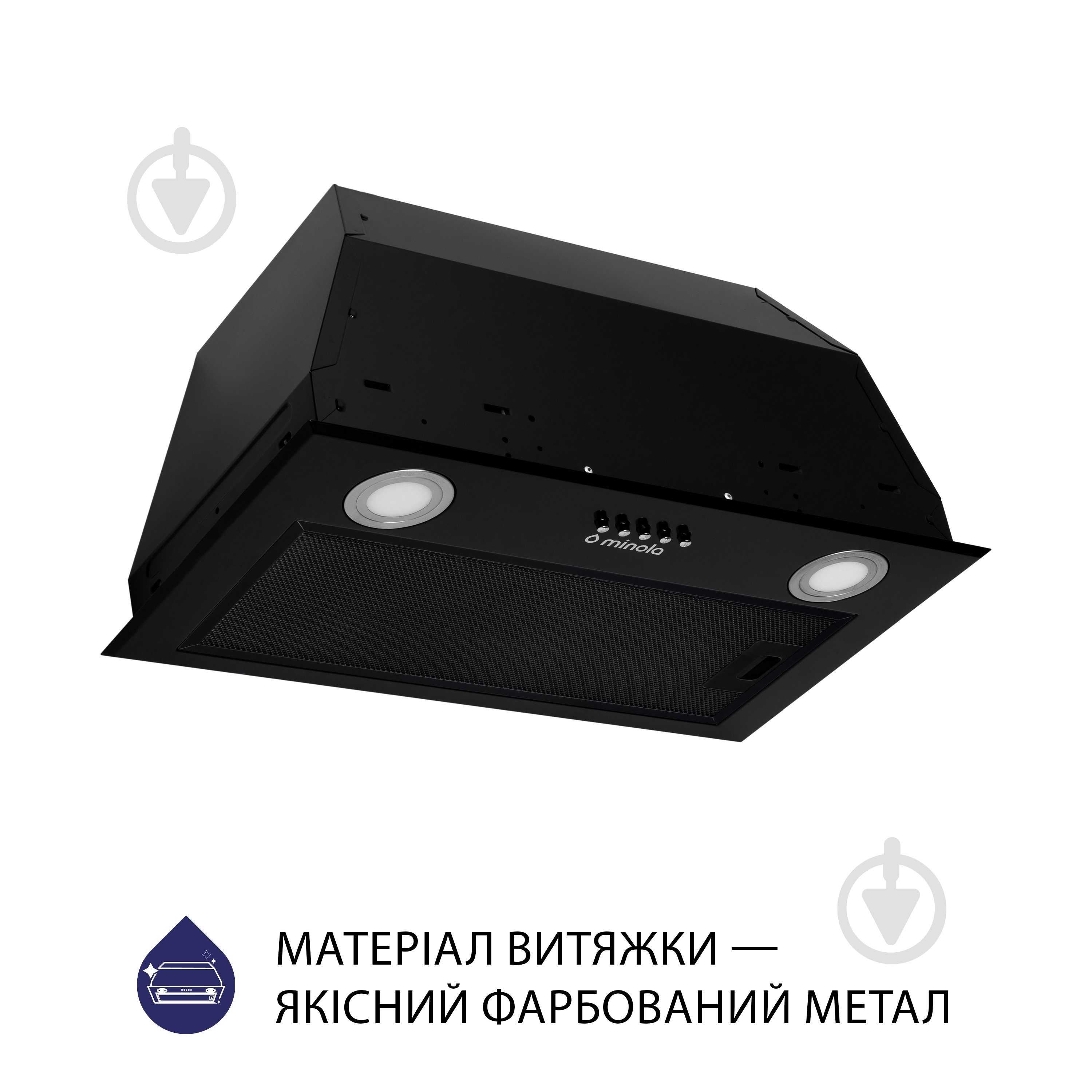Витяжка Minola HBI 5622 BLF 1000 LED повновбудовувана - фото 2