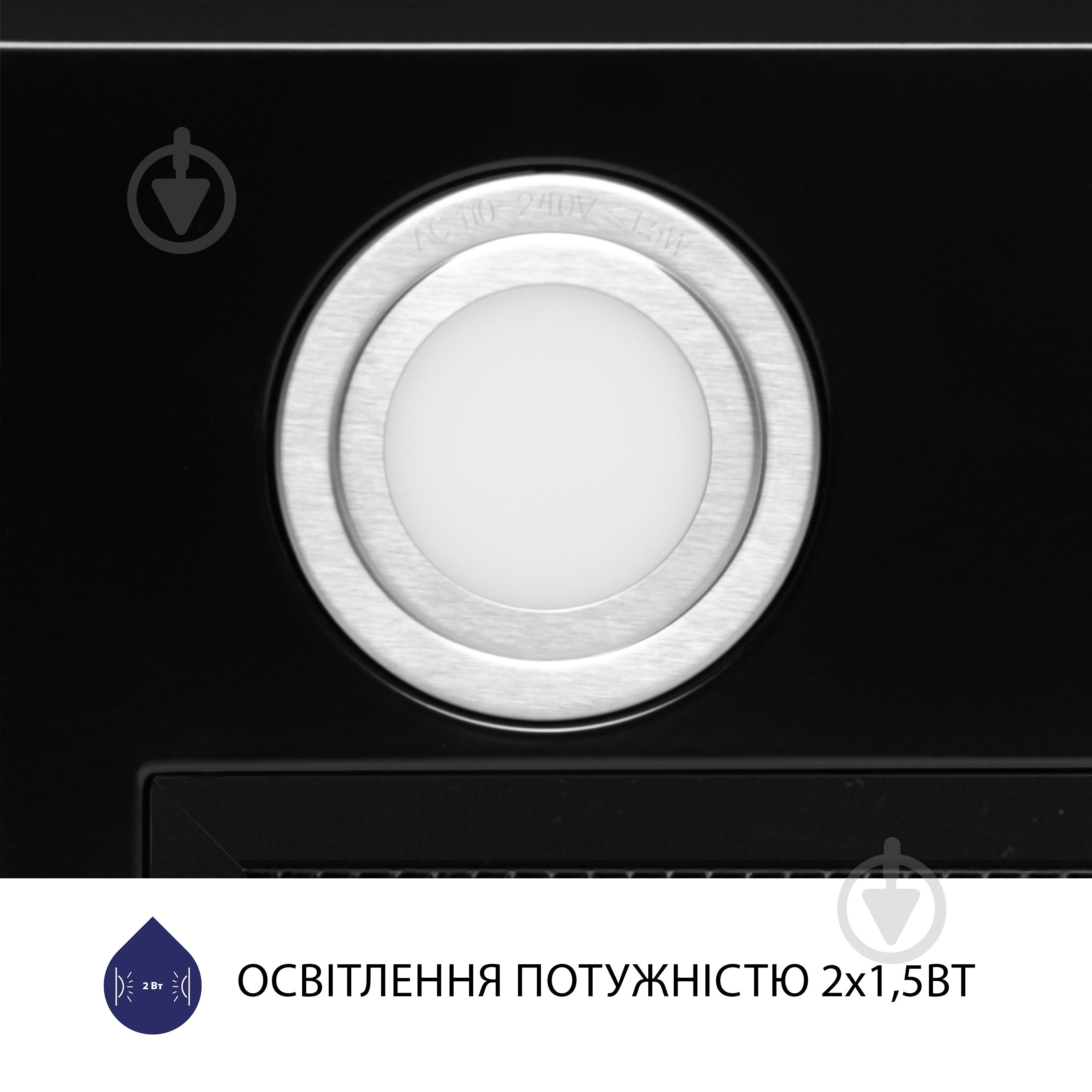 Витяжка Minola HBI 5622 BLF 1000 LED повновбудовувана - фото 5