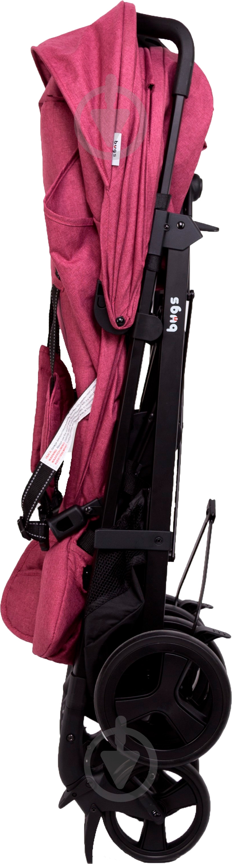 Коляска прогулочная Bugs Witty розовая - фото 7