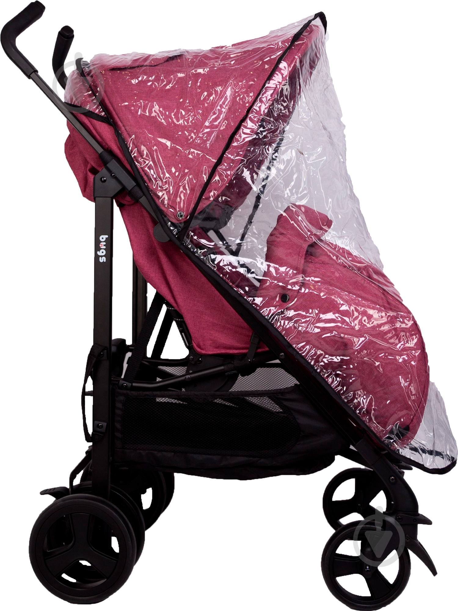 Коляска прогулочная Bugs Witty розовая - фото 5