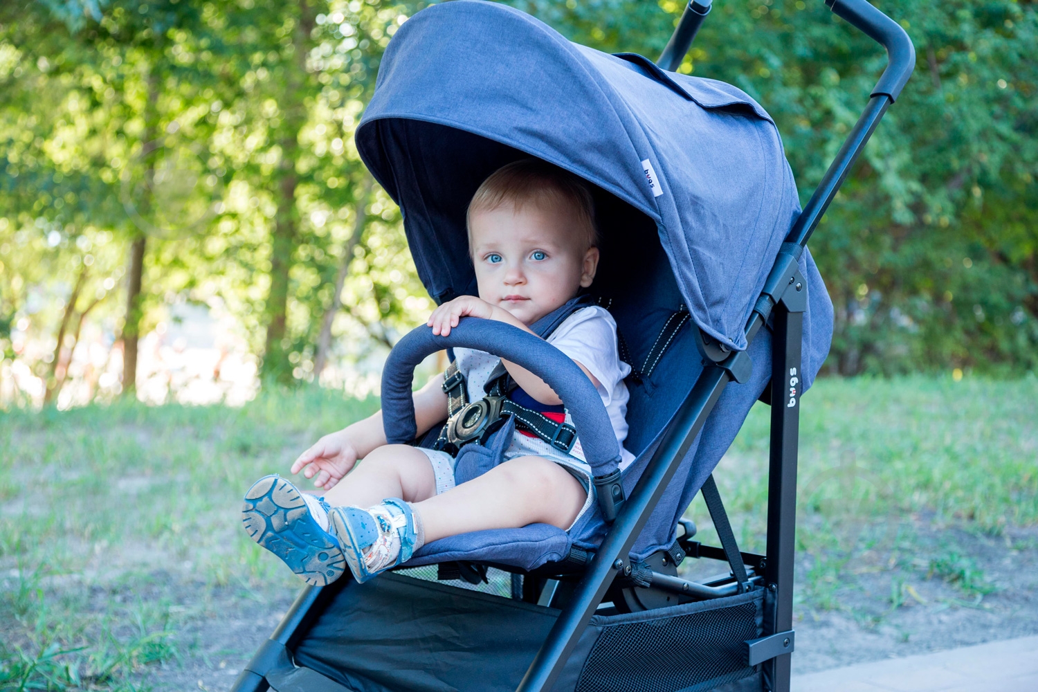 Коляска прогулянкова Bugs Witty синя - фото 7