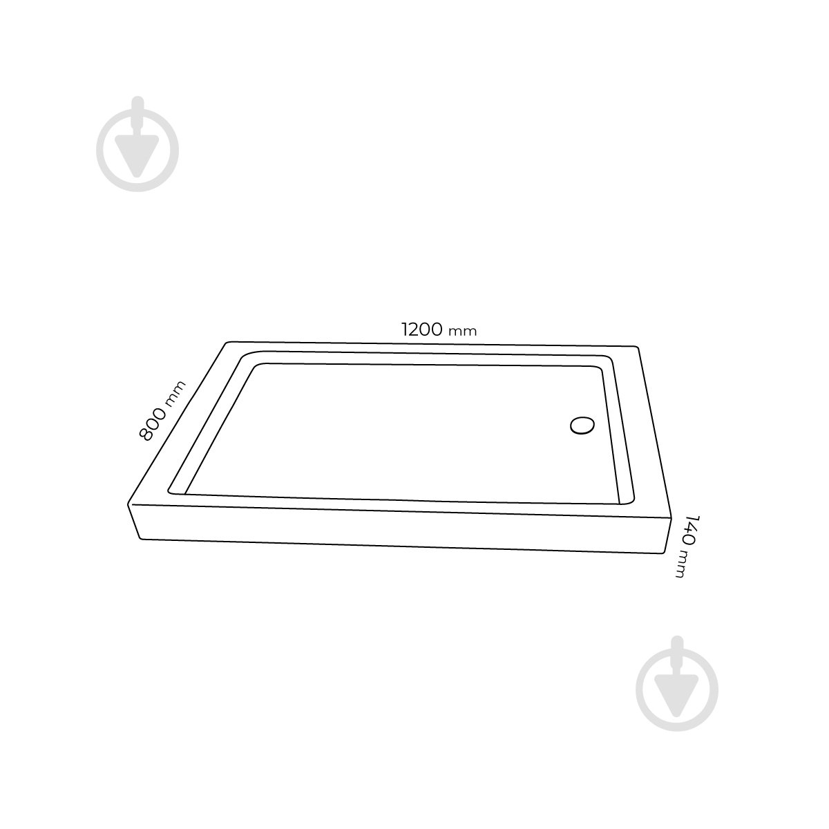 Поддон акриловый Doosh DO-TR-02 - фото 2