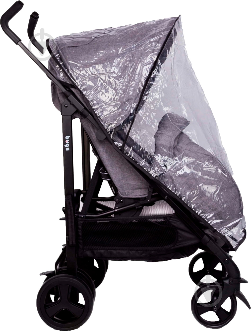 Коляска прогулочная Bugs Witty серая - фото 7