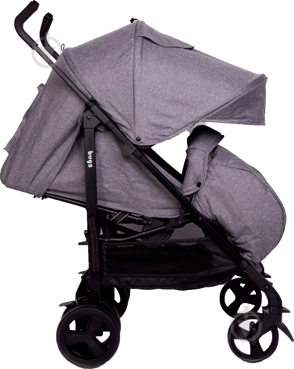 Коляска прогулочная Bugs Witty серая - фото 9