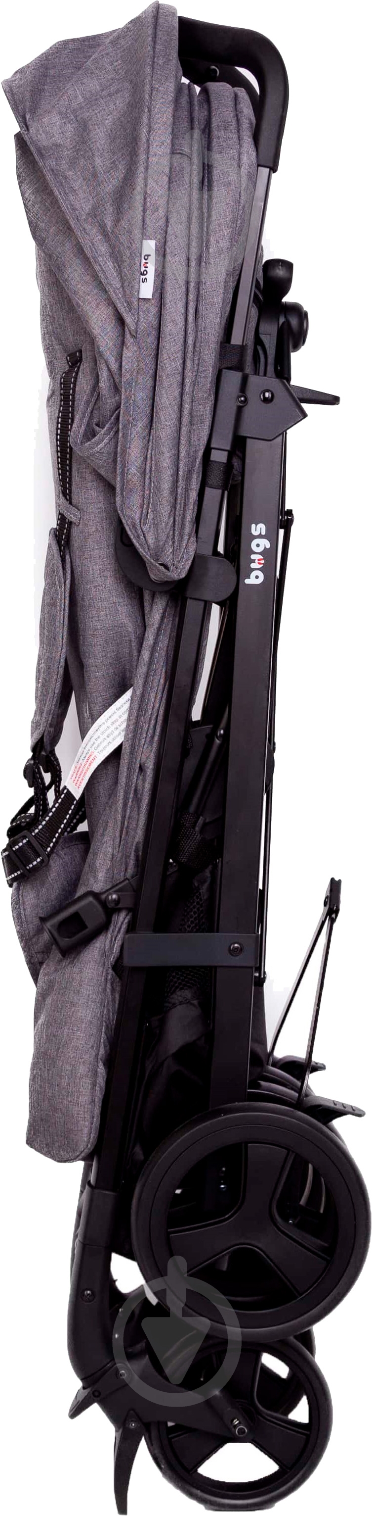 Коляска прогулочная Bugs Witty серая - фото 13