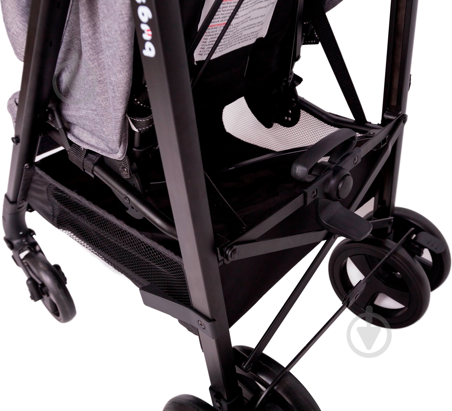 Коляска прогулочная Bugs Witty серая - фото 11