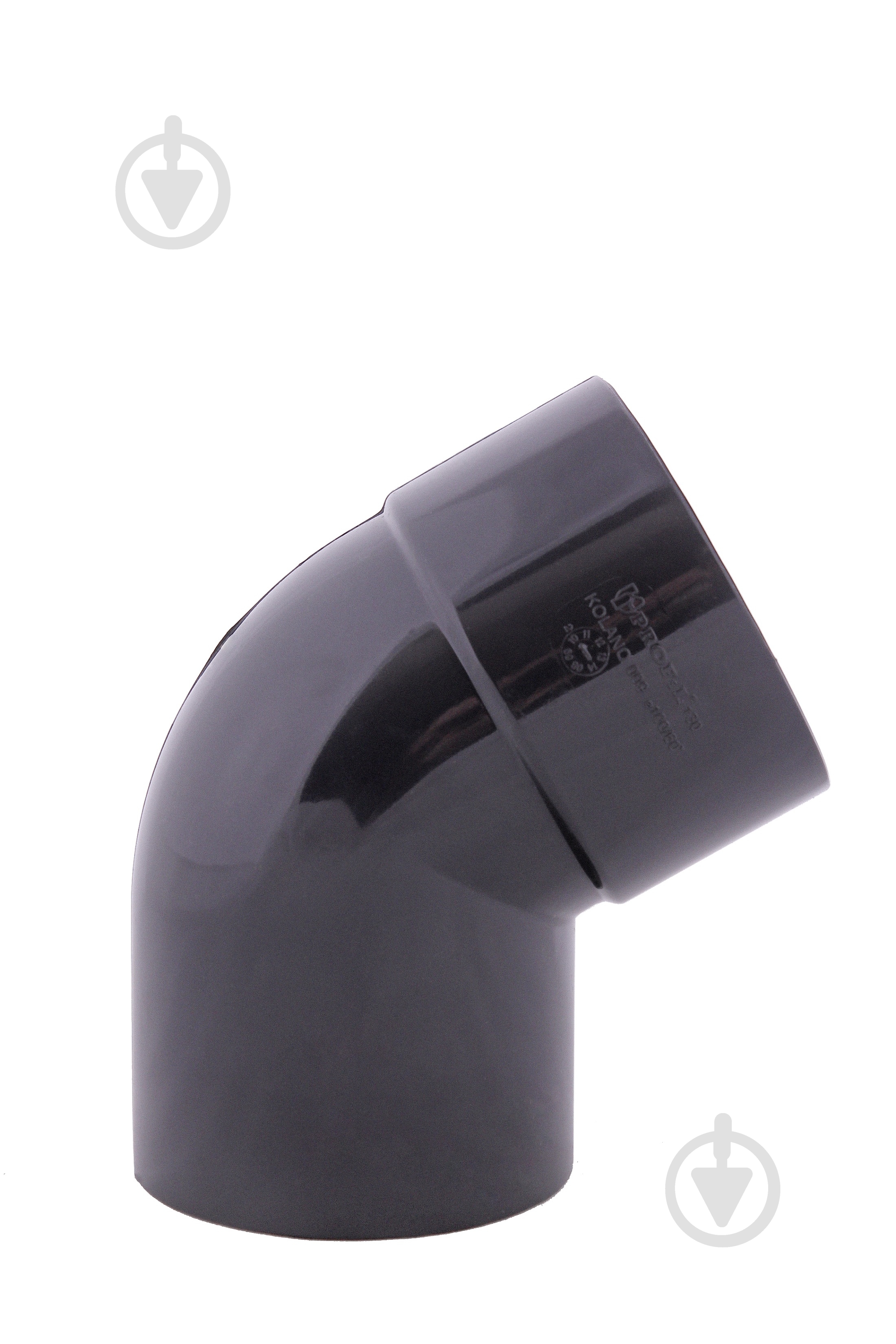 Колено трубы PROFiL 60° 75 мм графит - фото 1