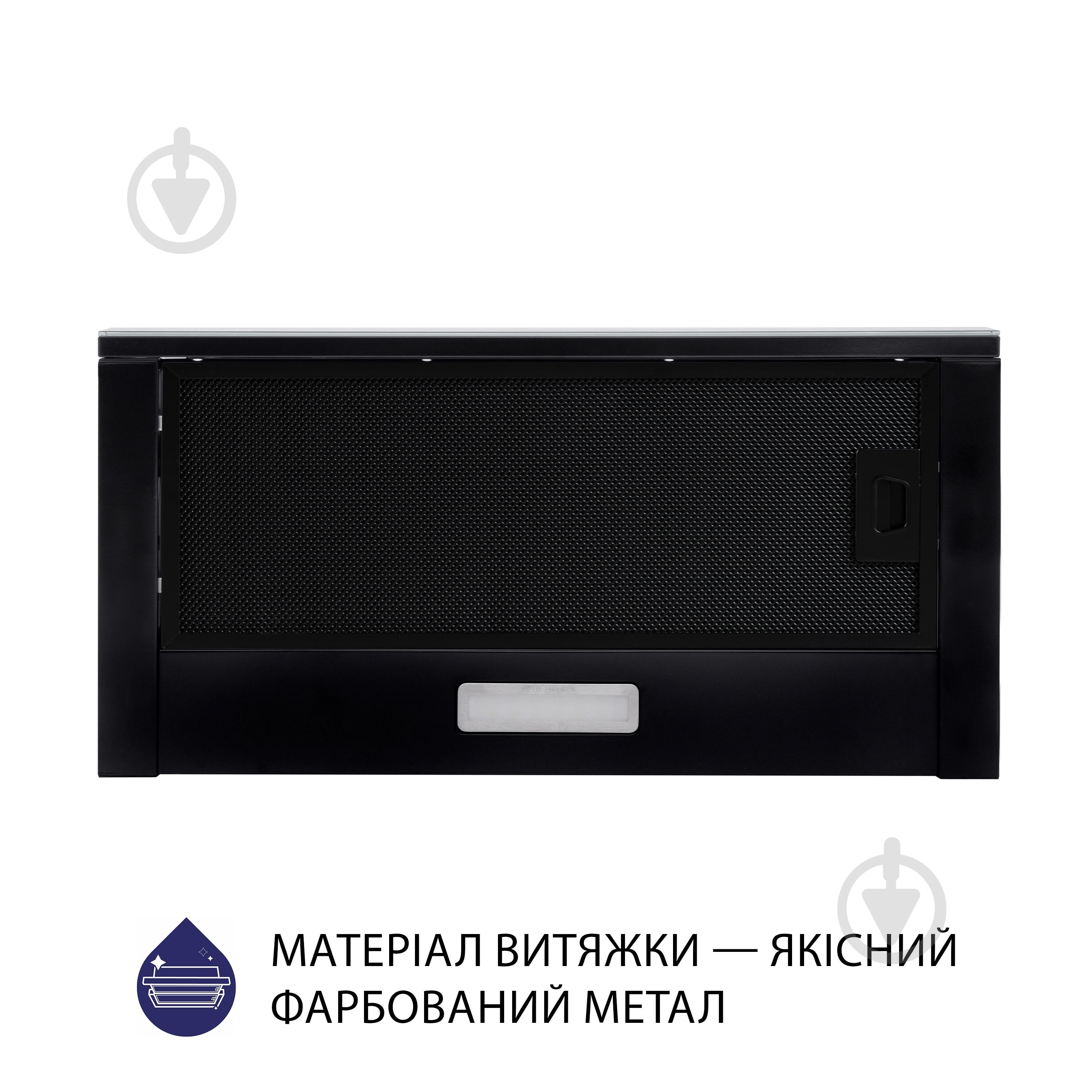 Вытяжка Minola HTLS 6634 BLF 1000 LED GLASS телескопическая - фото 2
