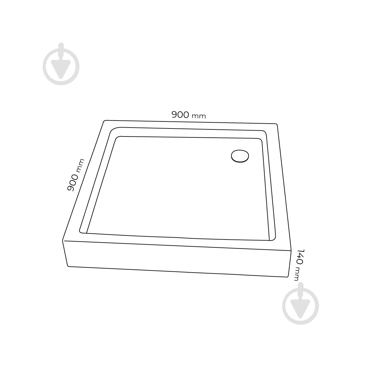 Піддон Doosh DO-TR-02 - фото 2