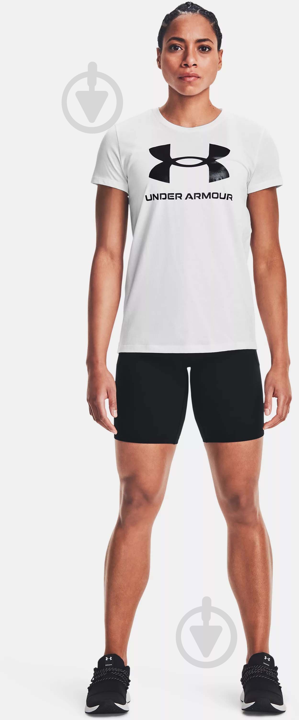 Футболка Under Armour UA W SPORTSTYLE LOGO SS 1356305-102 р.M білий - фото 3