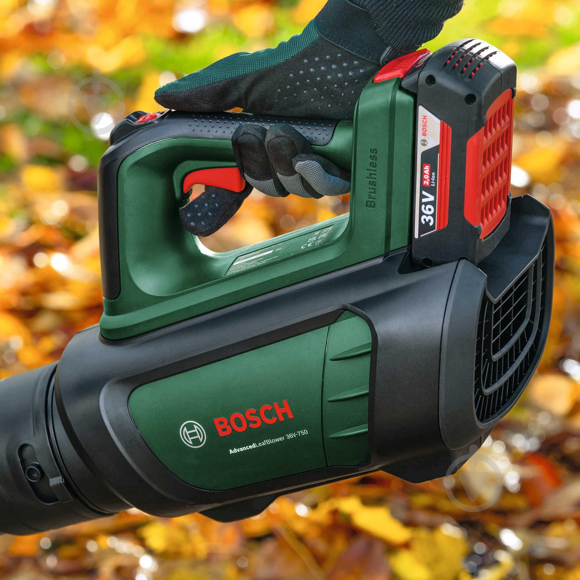 Повітродув акумуляторний Bosch AdvancedLeafBlower 36V-750 (solo) - фото 14