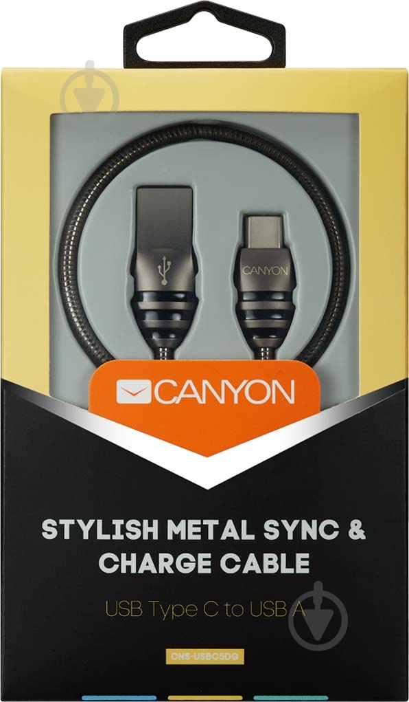 Кабель Canyon 1 м (CNS-USBC5DG) - фото 2 Кабель Canyon 1 м (CNS-USBC5DG) - фото 2