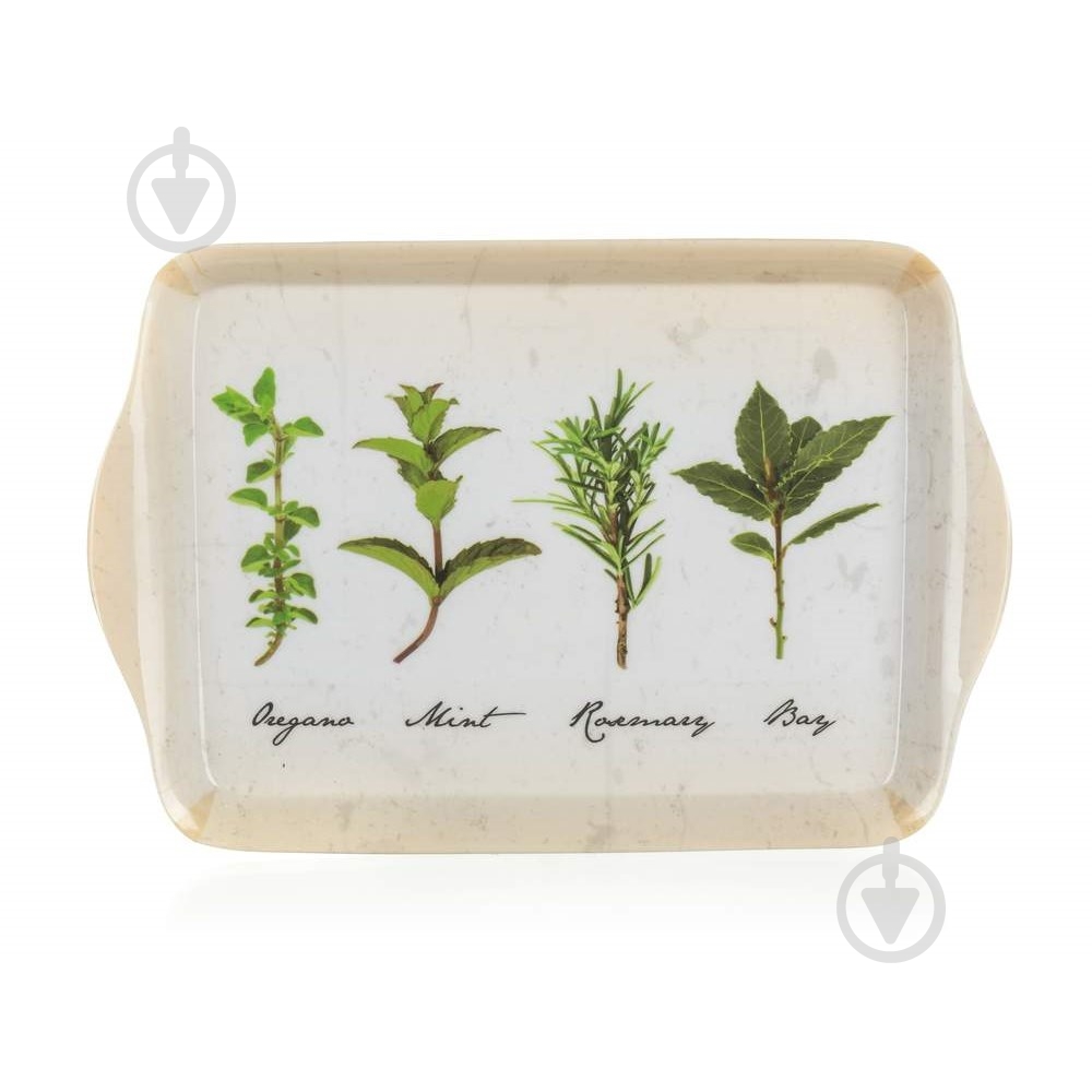 Поднос с ручками Banquet Herbs 21x14 см - фото 1