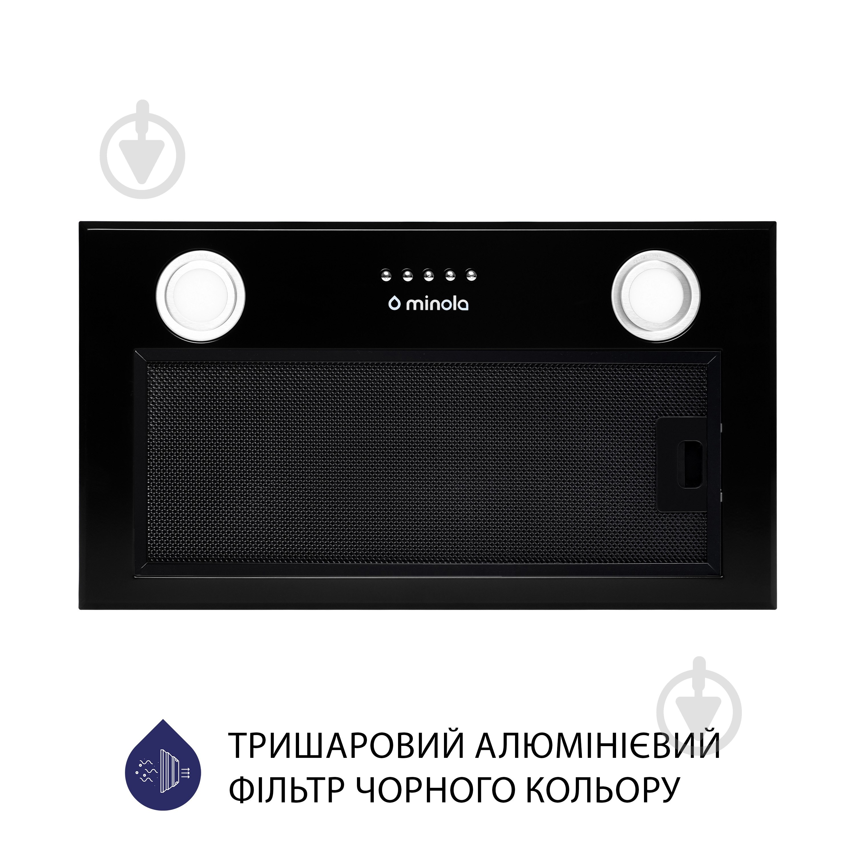 Витяжка Minola HBI 5222 BLF 700 LED повновбудовувана - фото 3