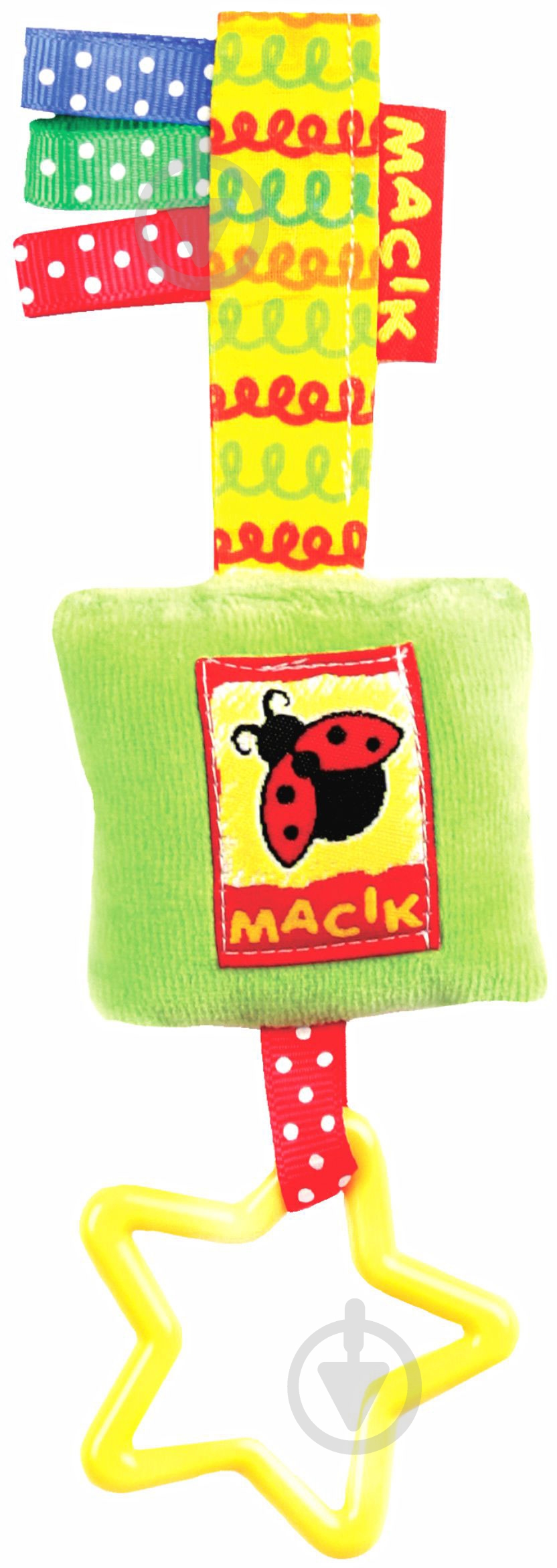 Игрушка-подвеска Macик с прорезывателем МС 110603-01 - фото 1 Игрушка-подвеска Macик с прорезывателем МС 110603-01 - фото 1