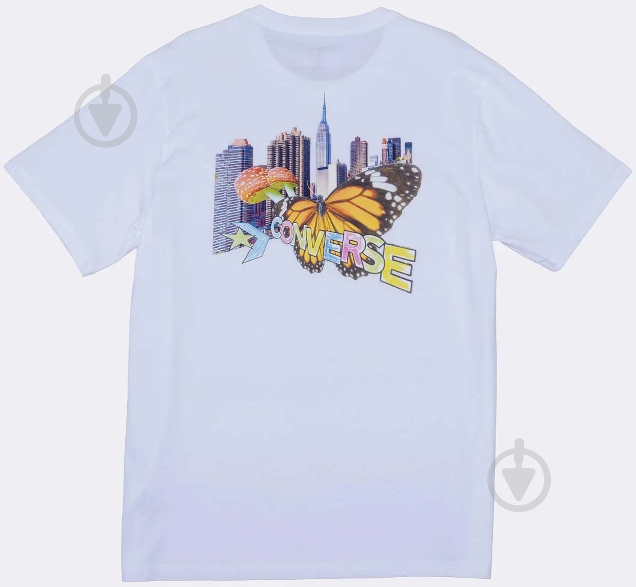 Футболка Converse CITY BUTTERFLY TEE 10024616-102 р.M белый - фото 5 Футболка Converse CITY BUTTERFLY TEE 10024616-102 р.M белый - фото 5