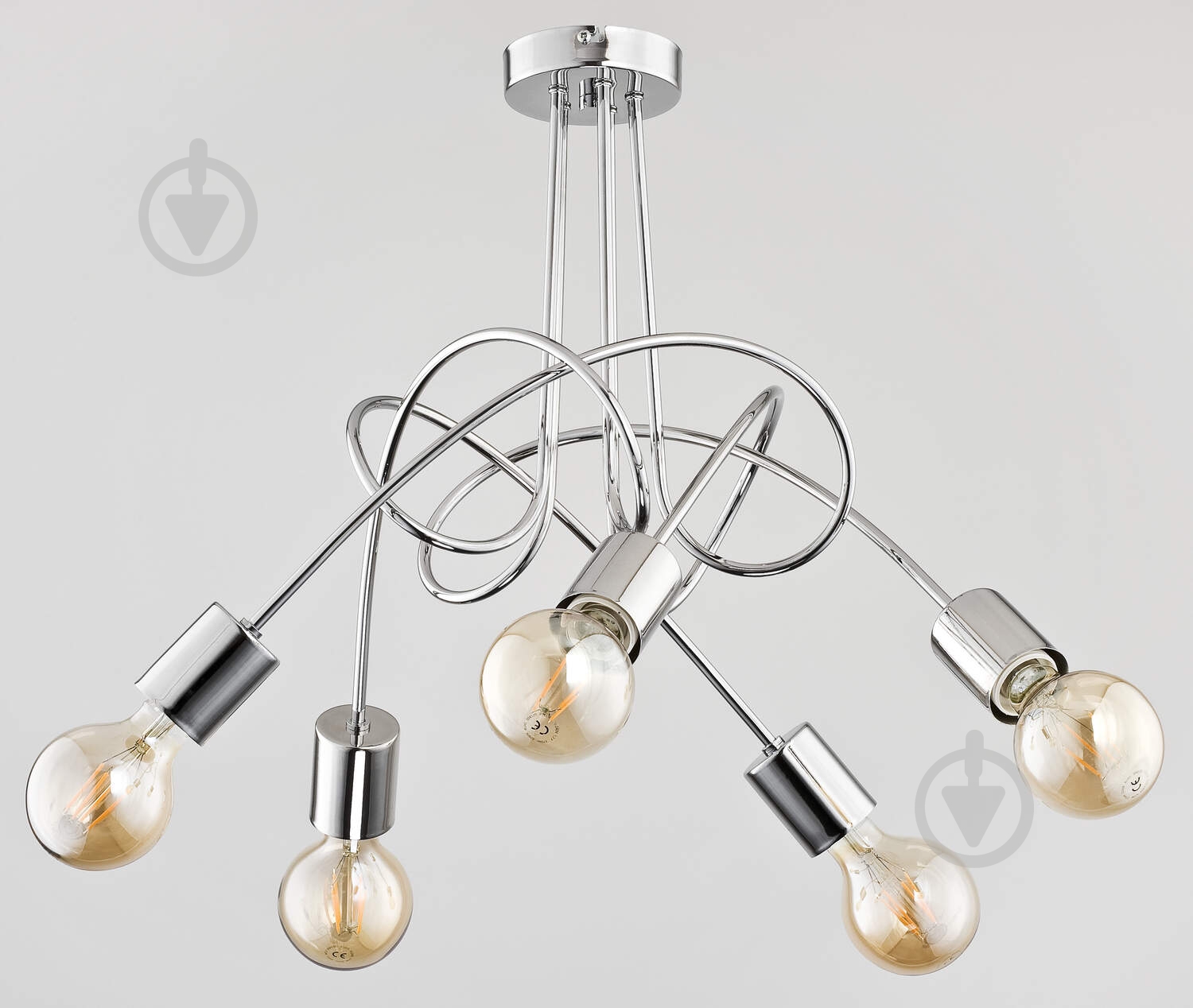 Люстра ALFA Tango Chrome 5x60 Вт E27 хром 24465 - фото 1