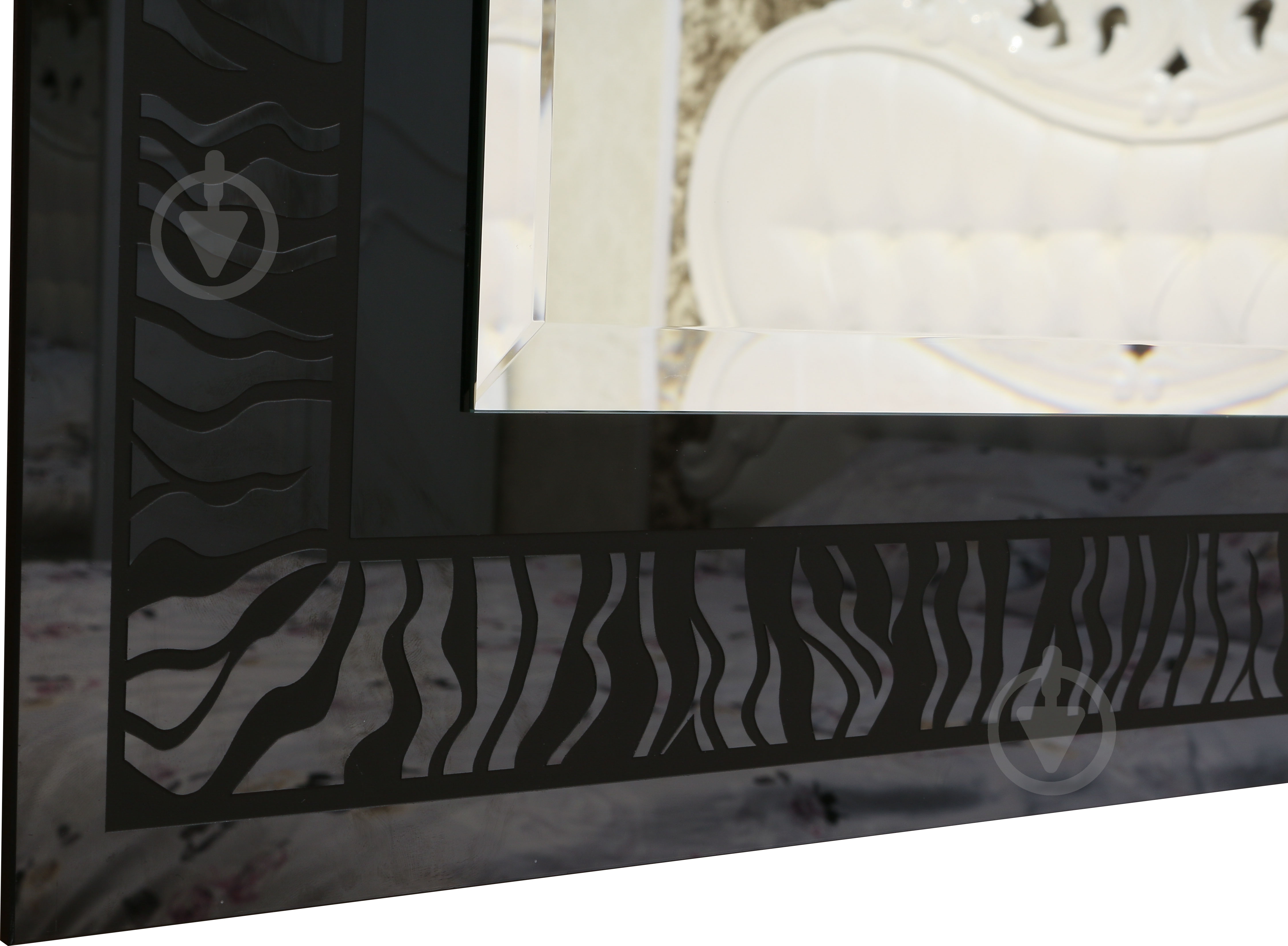 Зеркало Бусел 800x1200 мм черный - фото 2