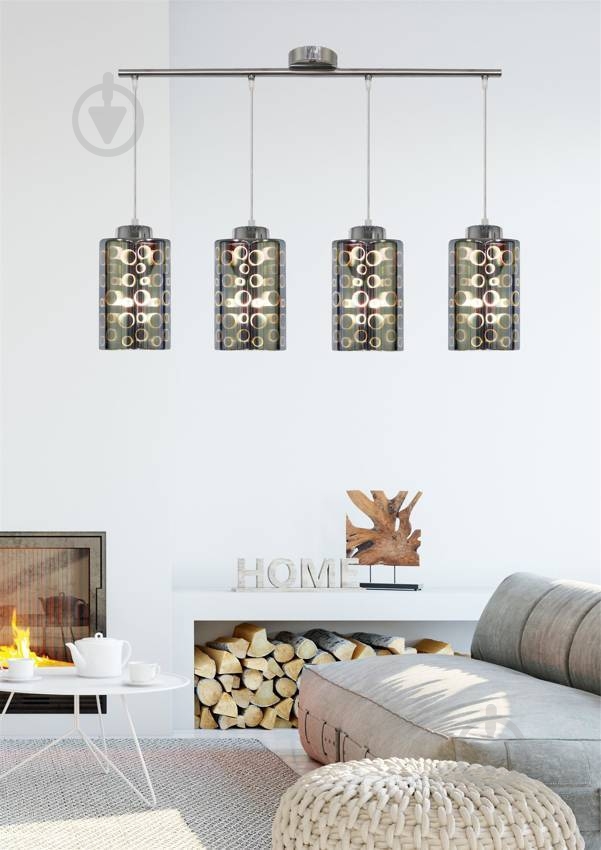 Люстра подвесная Candellux NOCTURNO 4x40 Вт E27 хром 34-57723 - фото 3 Люстра подвесная Candellux NOCTURNO 4x40 Вт E27 хром 34-57723 - фото 3