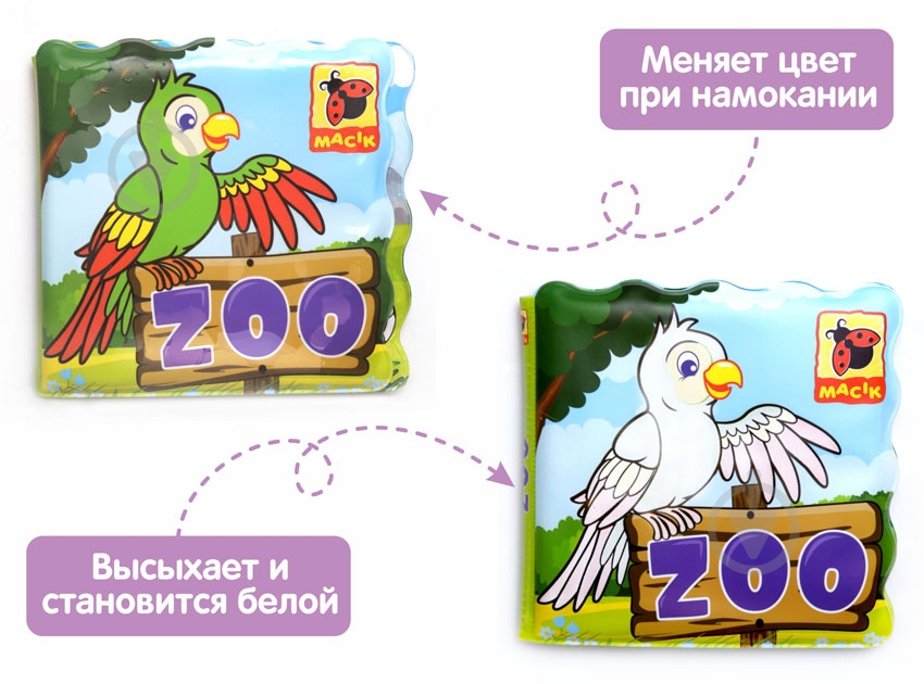 Іграшка для купання Macик Книга Zoo МС 130201-01 - фото 3