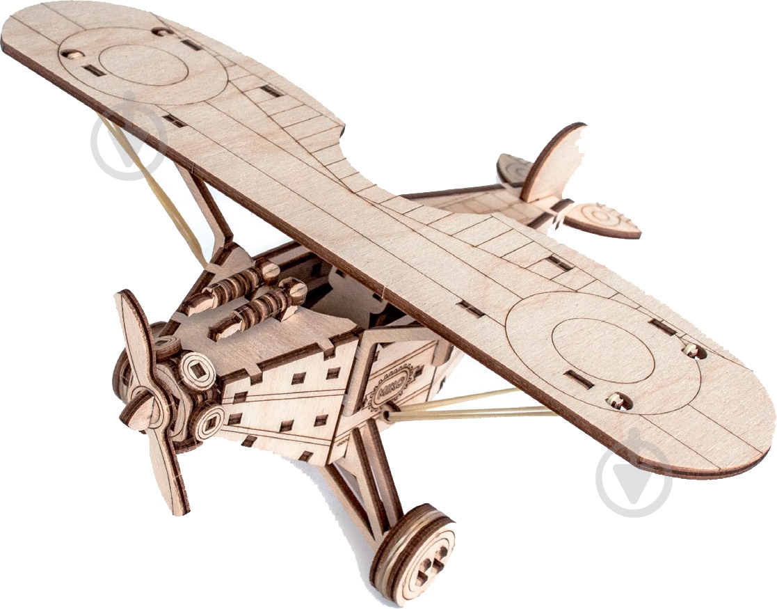 Конструктор деревянный МІКО модель для самостоятельной сборки Аэроплан - фото 1