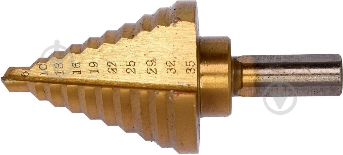 Сверло по металлу YATO HSS 4241 с титановым покрытием d6-35 мм 6-35 мм 1 шт. YT-44739 - фото 1