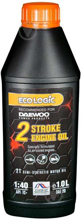 Масло Daewoo моторное 2T SAE 20 1 л Eco Logic - фото 1