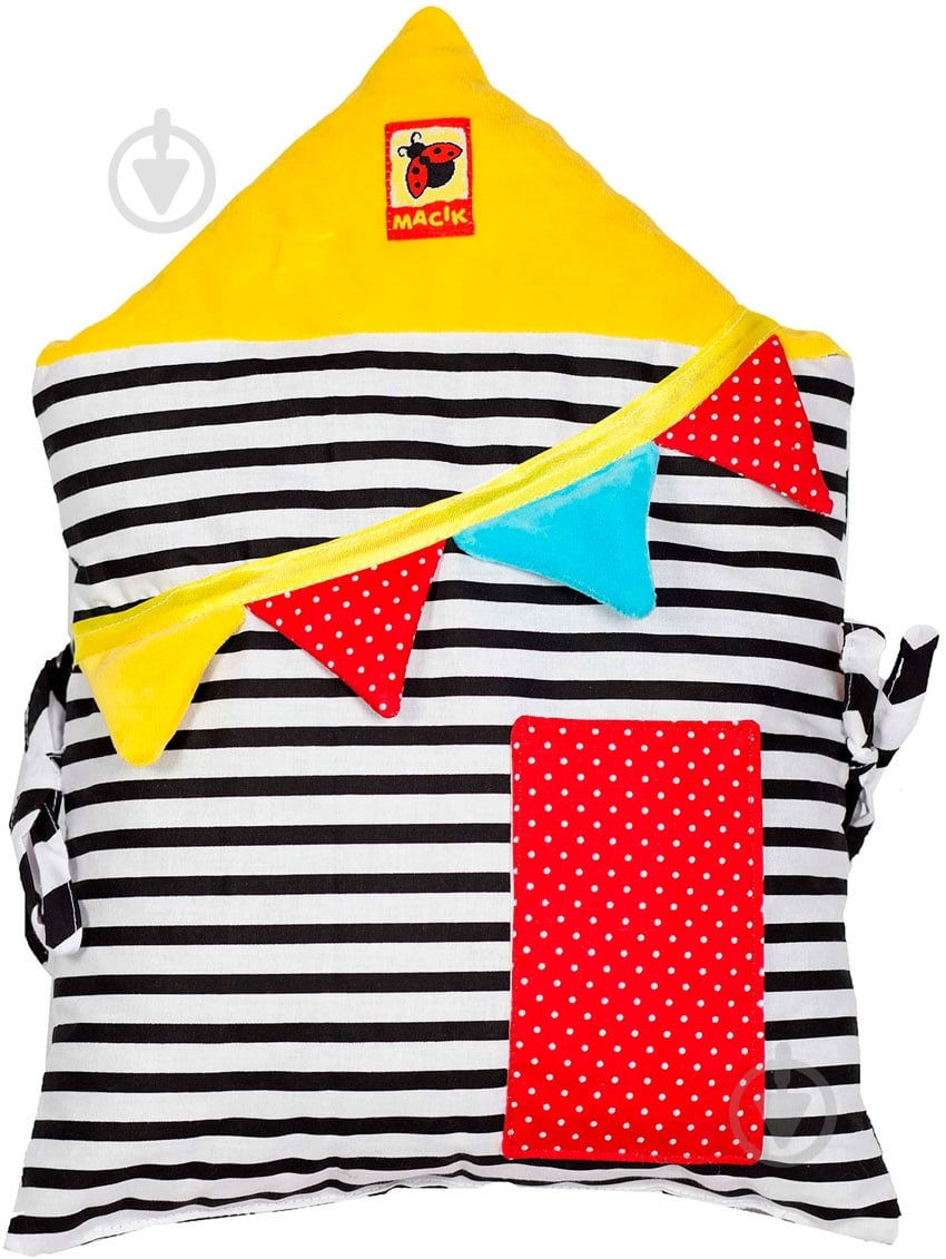 Бортик для ліжечка Macик Будиночок B&W МС 110512-09 - фото 1