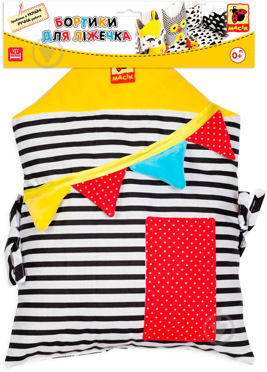 Бортик для ліжечка Macик Будиночок B&W МС 110512-09 - фото 5