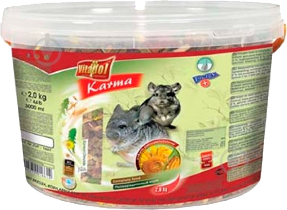 Корм Vitapol для шиншилл ведро 3л - фото 1 Корм Vitapol для шиншилл ведро 3л - фото 1