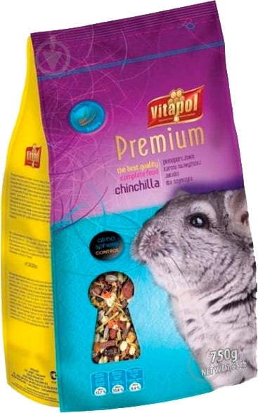 Корм Vitapol для шиншилл Премиум 0,75кг - фото 1