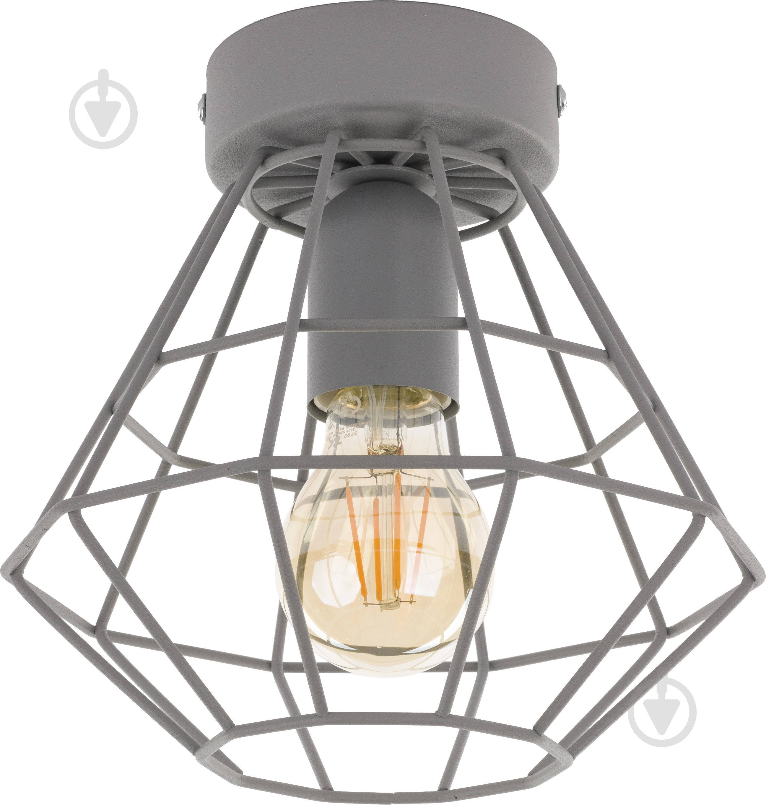 Люстра потолочная TK Lighting Diamond 1x60 Вт E27 серый 2293 - фото 1