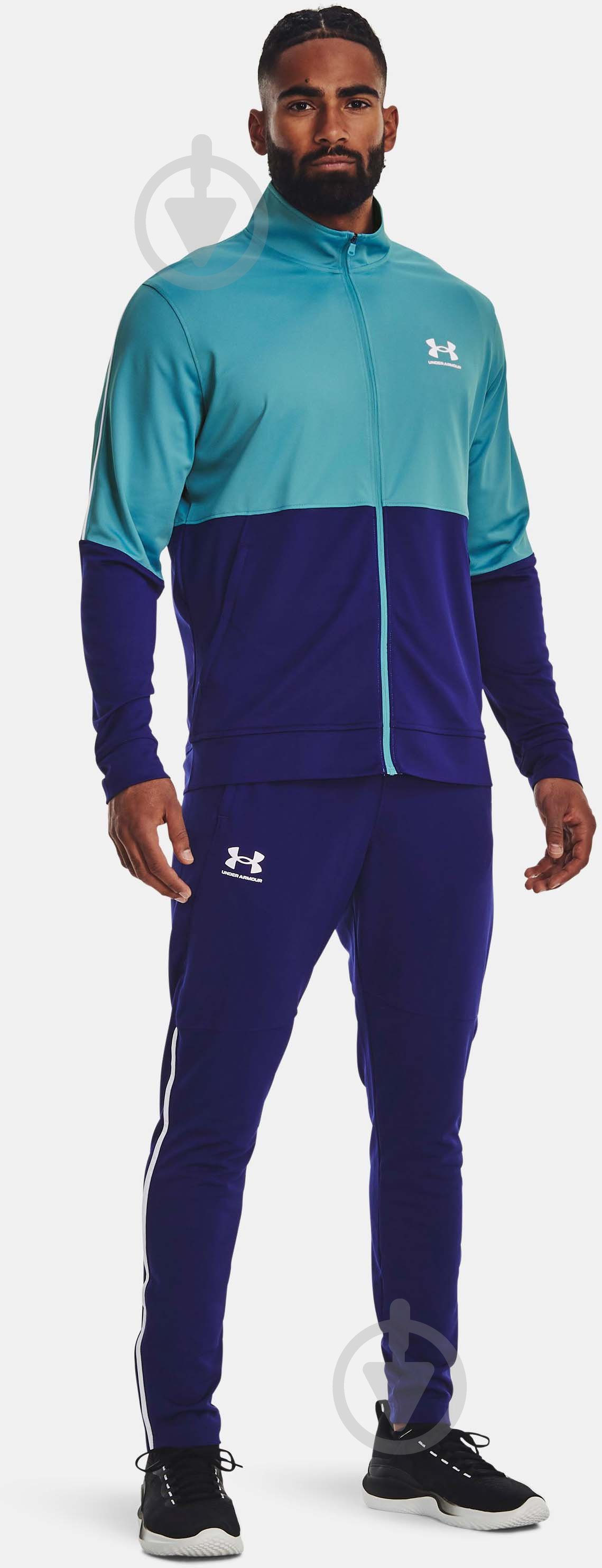 Джемпер Under Armour PIQUE TRACK JACKET 1366202-433 р. M блакитний - фото 3