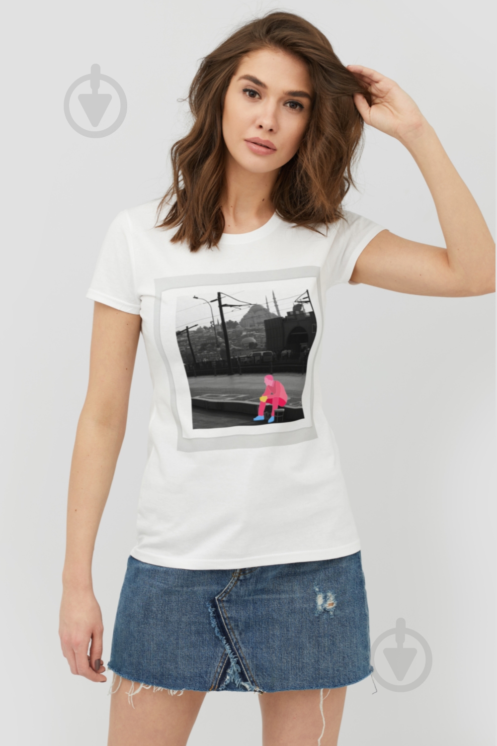 Футболка YAPPI WW1208 р.S белый - фото 1 Футболка YAPPI WW1208 р.S белый - фото 1